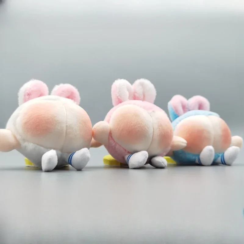 

11cm Funny Peach Bunny Butt 3 Styles with Beads Kawaii Plush Stuffed Animals Plush Pendant Exclusive Design Gifts Kids Girls