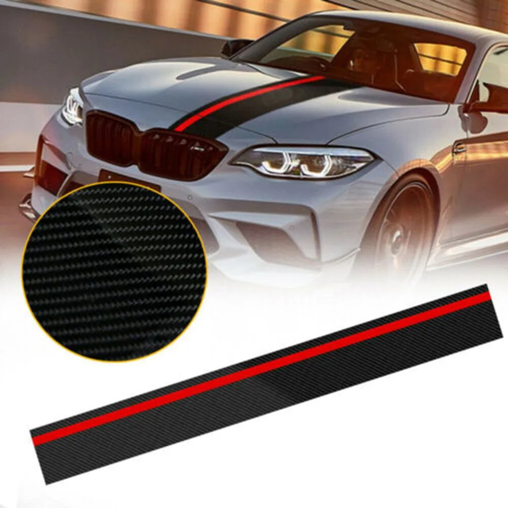 

Pair Hood Racing Rally Stripes Auto Graphic Decal Vinyl Car Truck Universal Front Hood Decal Wrap Sticker Portable