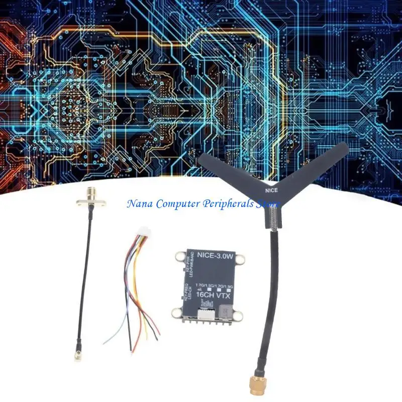Module Transmission Sans Fil 1.2/1.5/1.7/1.9 GHz 3W pour Drone RC