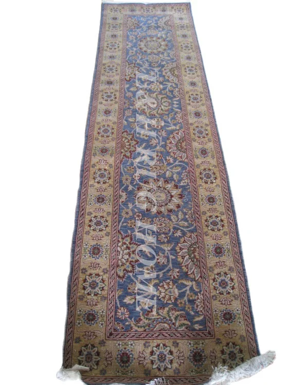 

Free shipping 2.5'x10' 160 Line persian woolen carpet , hand knotted persian runner Oriental handmade Persian Rug mixed colors