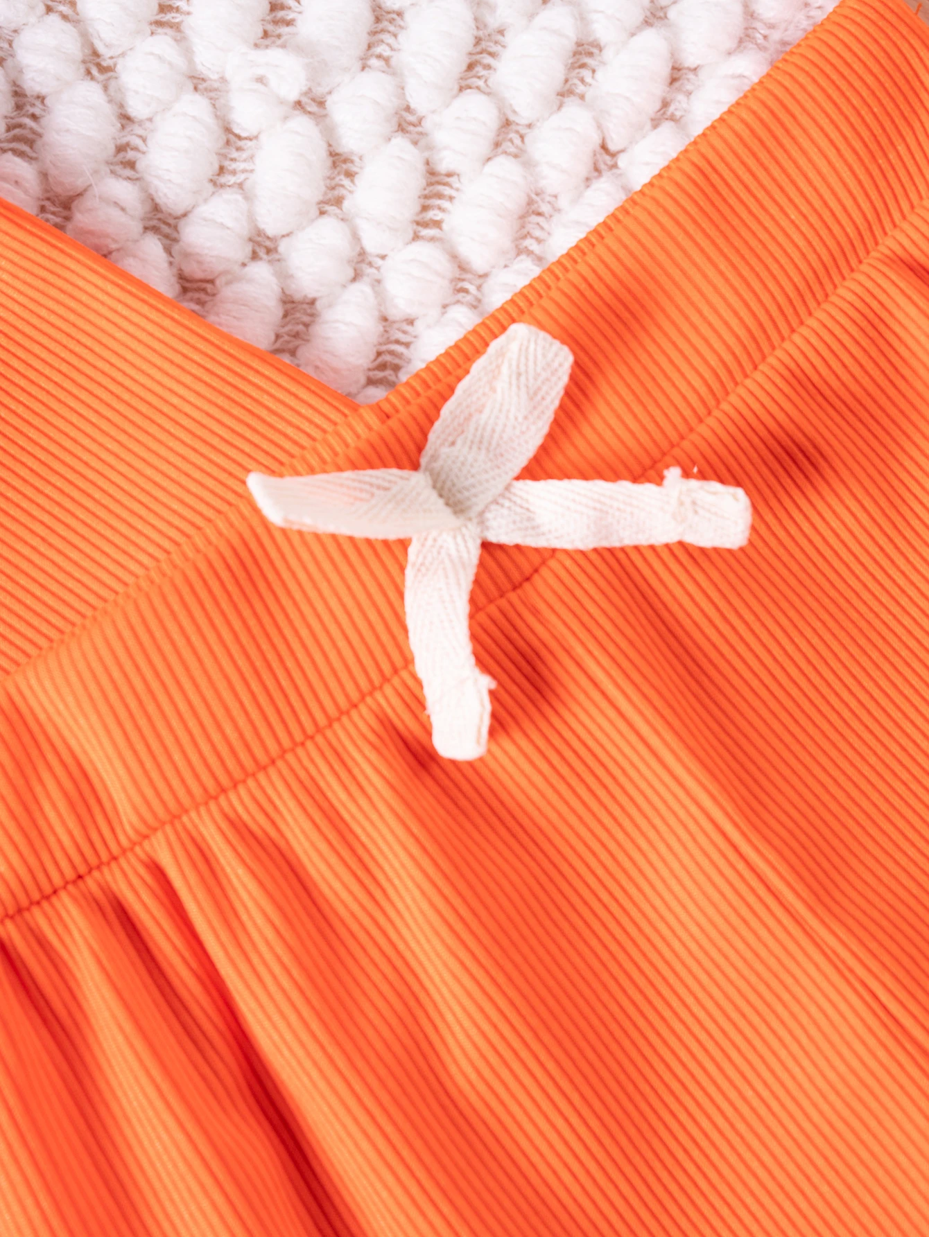 Sommer Einfarbig Kleinkind Ärmelloses Set Mädchen Dash Sleeve Top + Shorts Elastische Taille Kleidung Set 2 stücke Rüschen Kinder kleidung – Detail 12