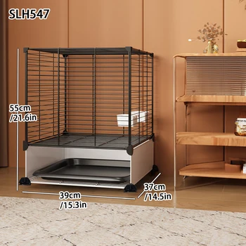 Bird Cage Household Large Tiger Skin Cockatiel Luxury House Splash-Proof New Small Thrush Dadan Myna Black Iron Bird Cage