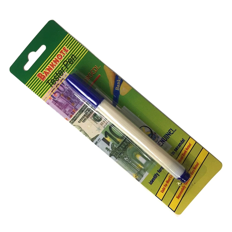 Banknote Detector Pen 20CB Universal Counterfeits Bill Detector Portable Currency Detector Marker Detecting Fake Currency Cash Money