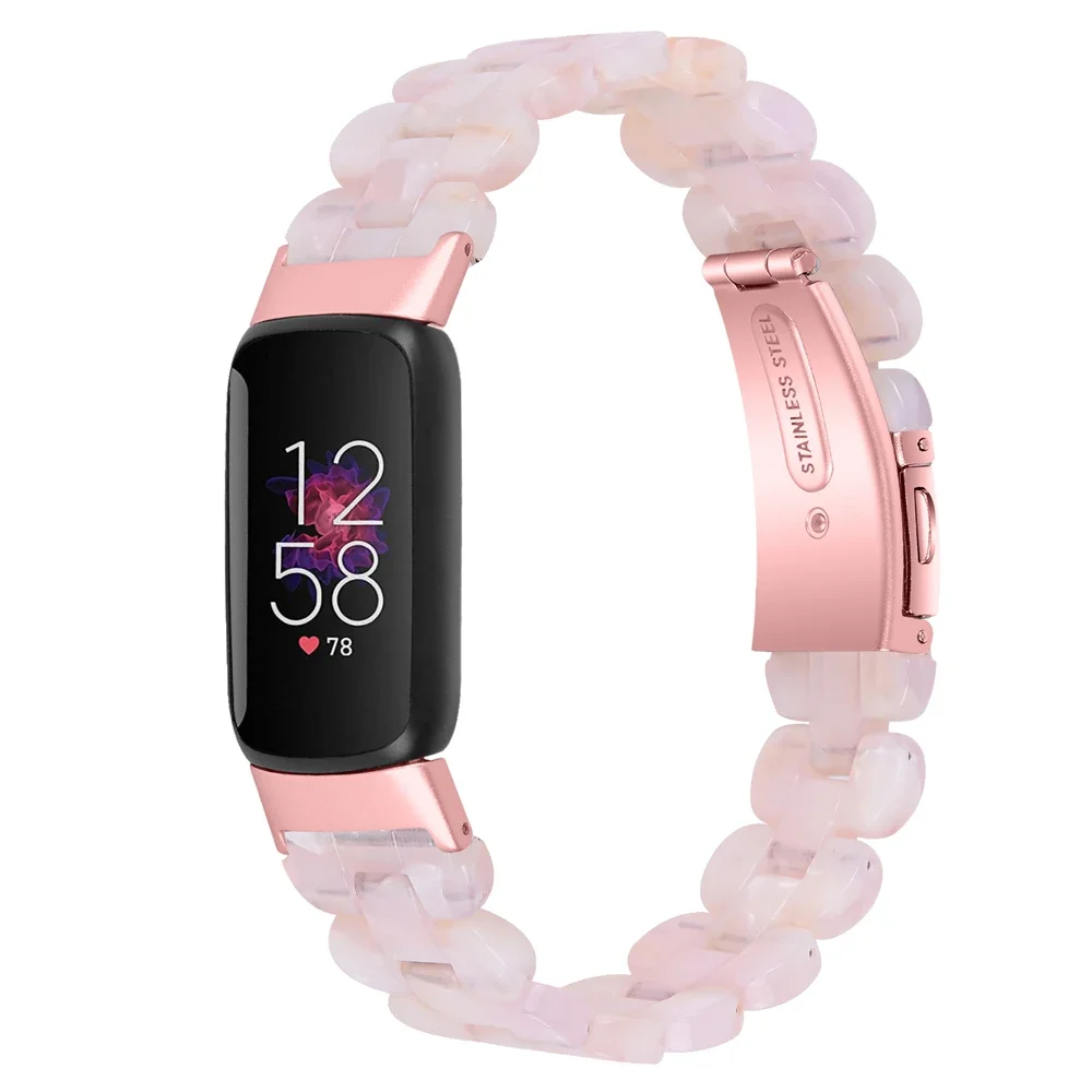 Resina pulseira cinta para Fitbit luxo banda, pulseira inteligente Loop, substituição do cinto, pulseira Correa