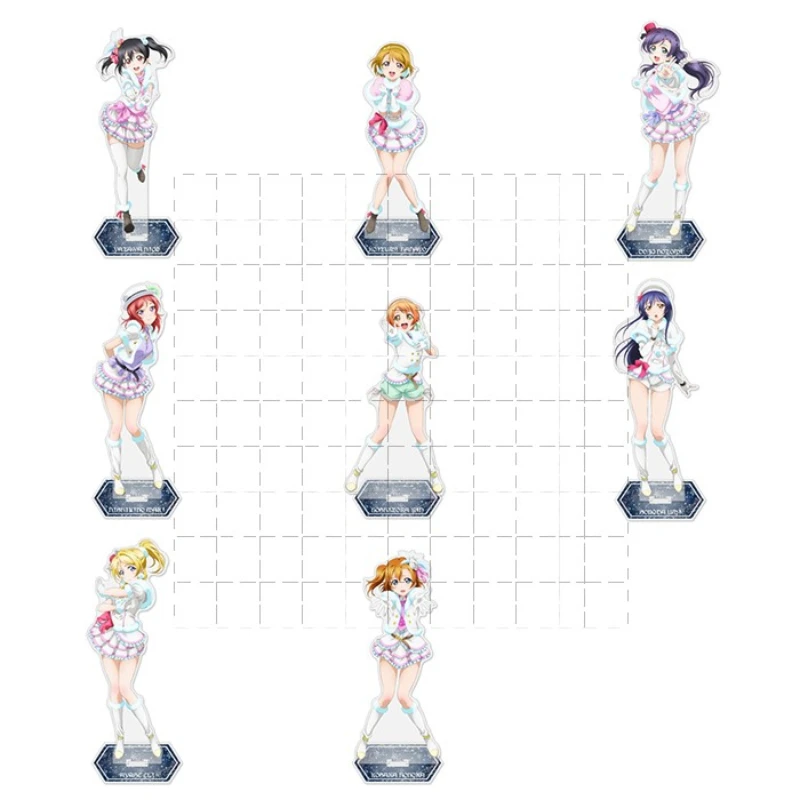 

Game Honoka Nishikino Maki Hoshizora Rin Figure Doll Anime Koizumi Hanayo Acrylic Stand Model Plate Cosplay Toy for Gift