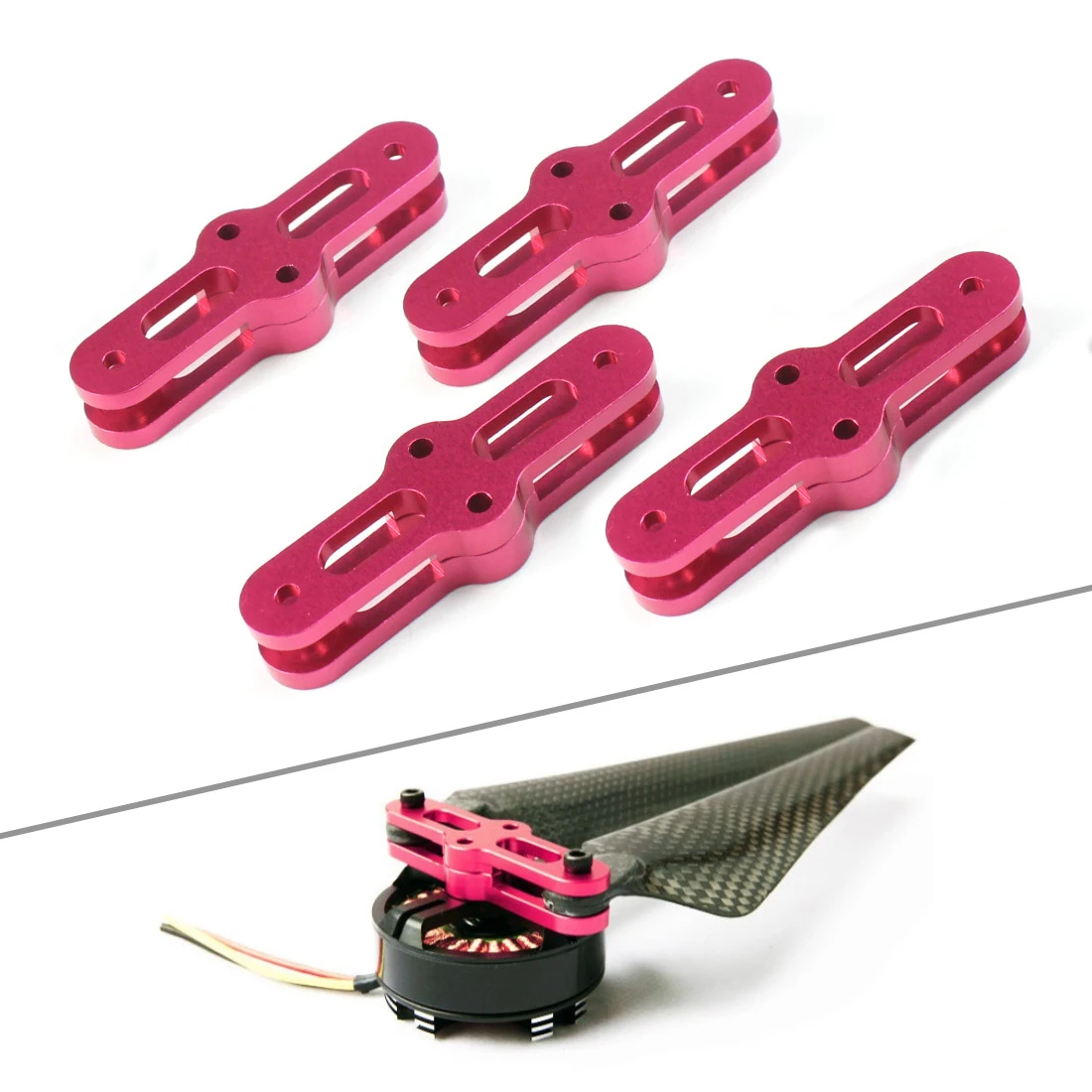 Drone Propeller 2 Pairs 1555 Carbon Fiber Folding Propeller Prop Clip Set For DIY Multicopter RC Drone Spare Parts Accessories