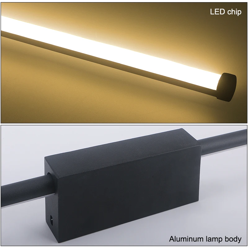 120CM Minimalist Indoor LED long wall lamp Sofa Background Bedroom Living Room Long LED Wall Light Home Decoration 4