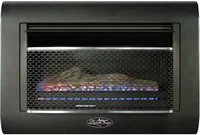 Ventless Linear Wall Gas Fireplace - 26,000 BTU, T-STAT, Model DF300L 1