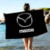 Auto Logo M-Mazda Beach Towels Shower Towel Sauna Travel Spa Microfiber Quick Dry Gym Accessories Cute Room Decor 4