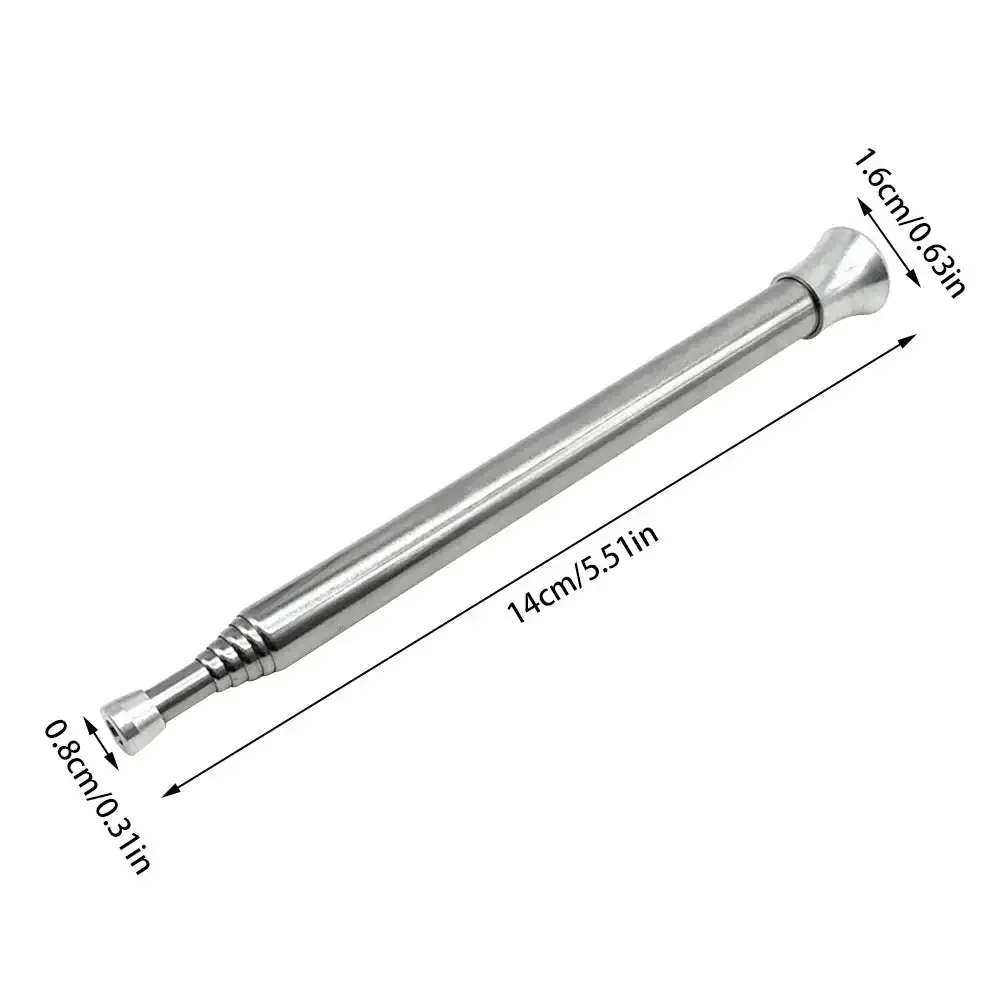Souffleur à Feu De Camping - Tuyau Rétractable (62,5 Cm), Acier Inoxydable, Portable, Pour Allumer Barbecue Ou Feu De Camp