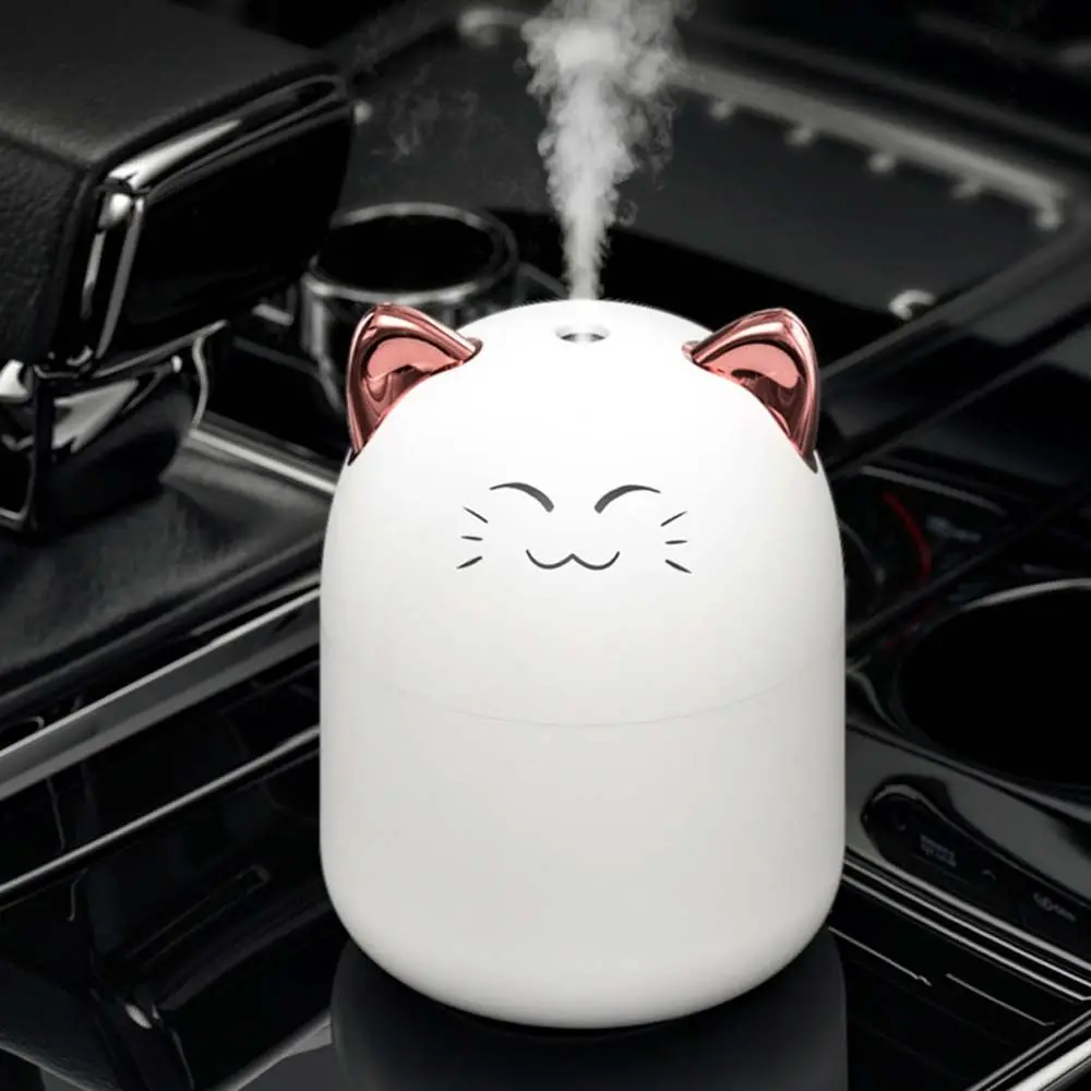

For Kids Infant Cat Humidification USB Humidifier Night Light Aroma Diffuser Car Air Freshener Mist Maker Car Air Humidifier