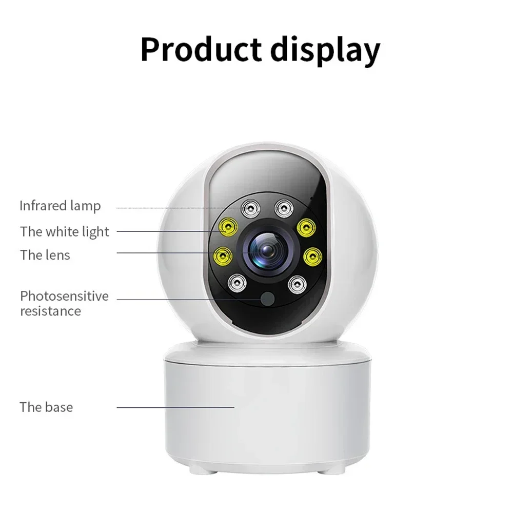 5MP Smart WiFi Camera Indoor Security Home For Motion Detection Surveillance Camera With Auto Tracking Full-color Night Vision
