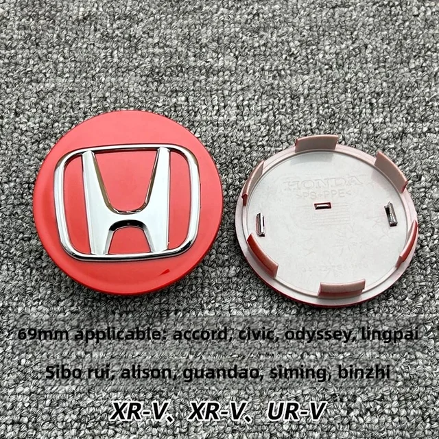 58MM/69MM Car Styling Wheel Center Hub Caps Cover Replacement Accessories For Honda CITY CIVIC Mugen Pilot Type R Type S Insight