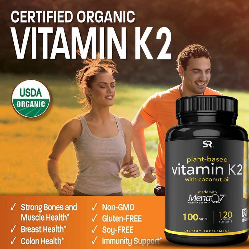 

Vitamin K2 (as MK7) with Organic Coconut Oil - Supports Healthy Bones and Teeth