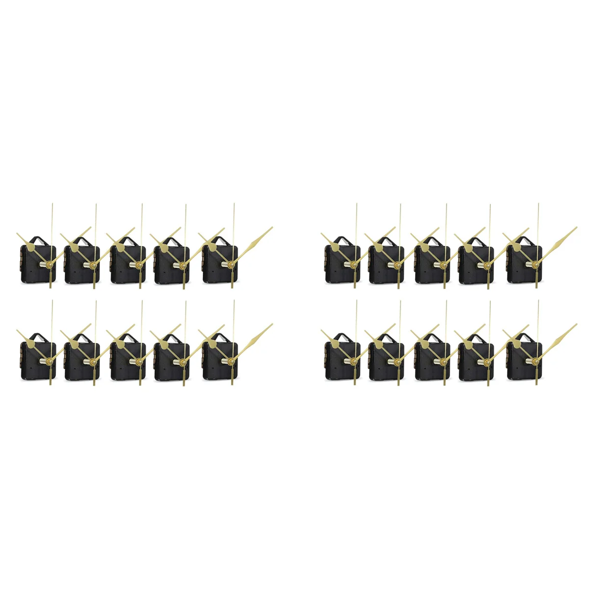 

20Pcs DIY Silent Movement Spindle Hands Wall Quartz Clock Movement Mechanism Repair Tools Part Clock Kit