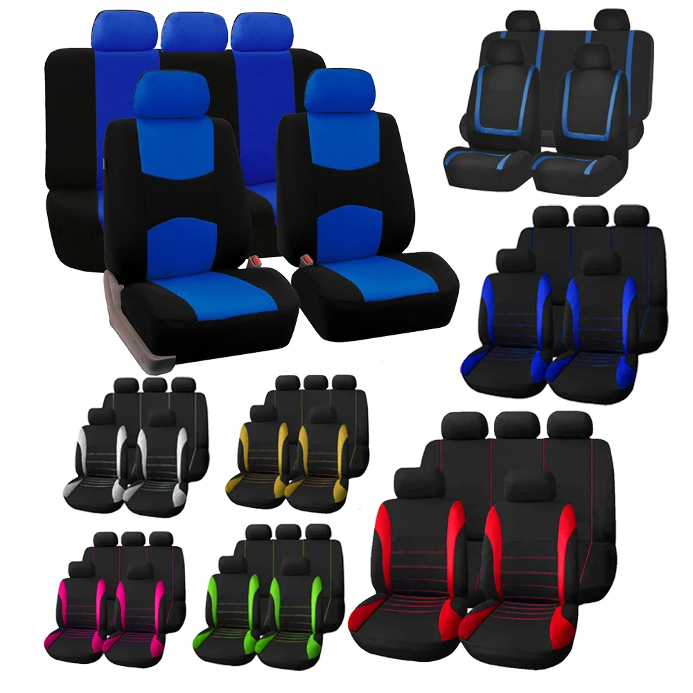 

2/5Seats Fabric Interior Car Seat Covers For MINI ONE COOPER Paceman Clubman Countryman Automobile Seat Cushion Protection Cover