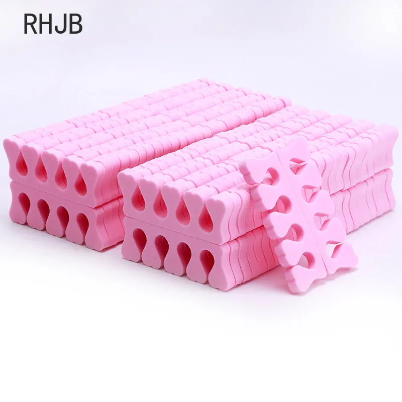 100/200/400pcs Nail Art Toe Separators Soft Sponge Fingers Foot Gel UV Polish Coating Painting Manicure Pedicure Tools Foam