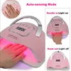280W UV LED Nail Dryer Professional Gel Polish Drying Lamp with 4 Timer Settings for Fast Curing Gel Nails at Home Salon Use 4