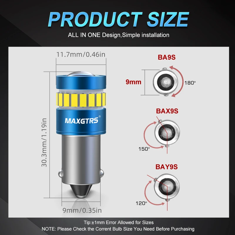 2x ڵ ڵ LED BA9S Led T4W  W5W Canbus 3030 Ĩ Bax9s Led ׸      DRL ڵ 
