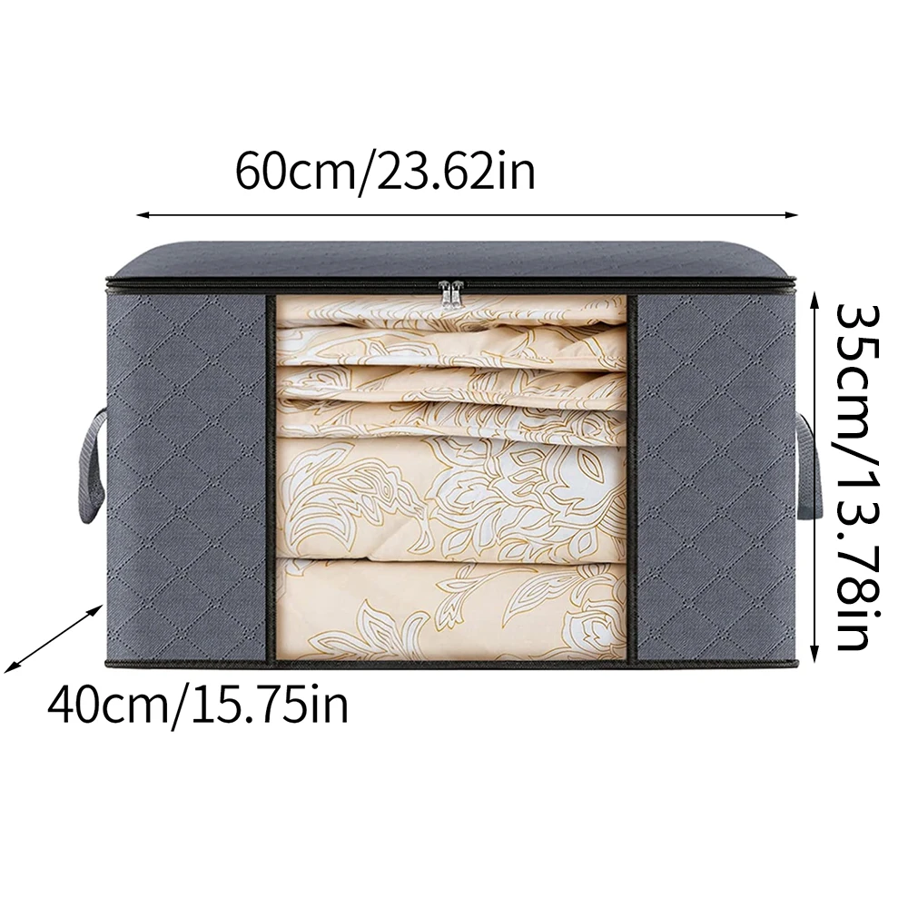 New Large Capacity Clothes Storage Bag Foldable Blanket Storage Containers for Organizing Bedroom Closet 3