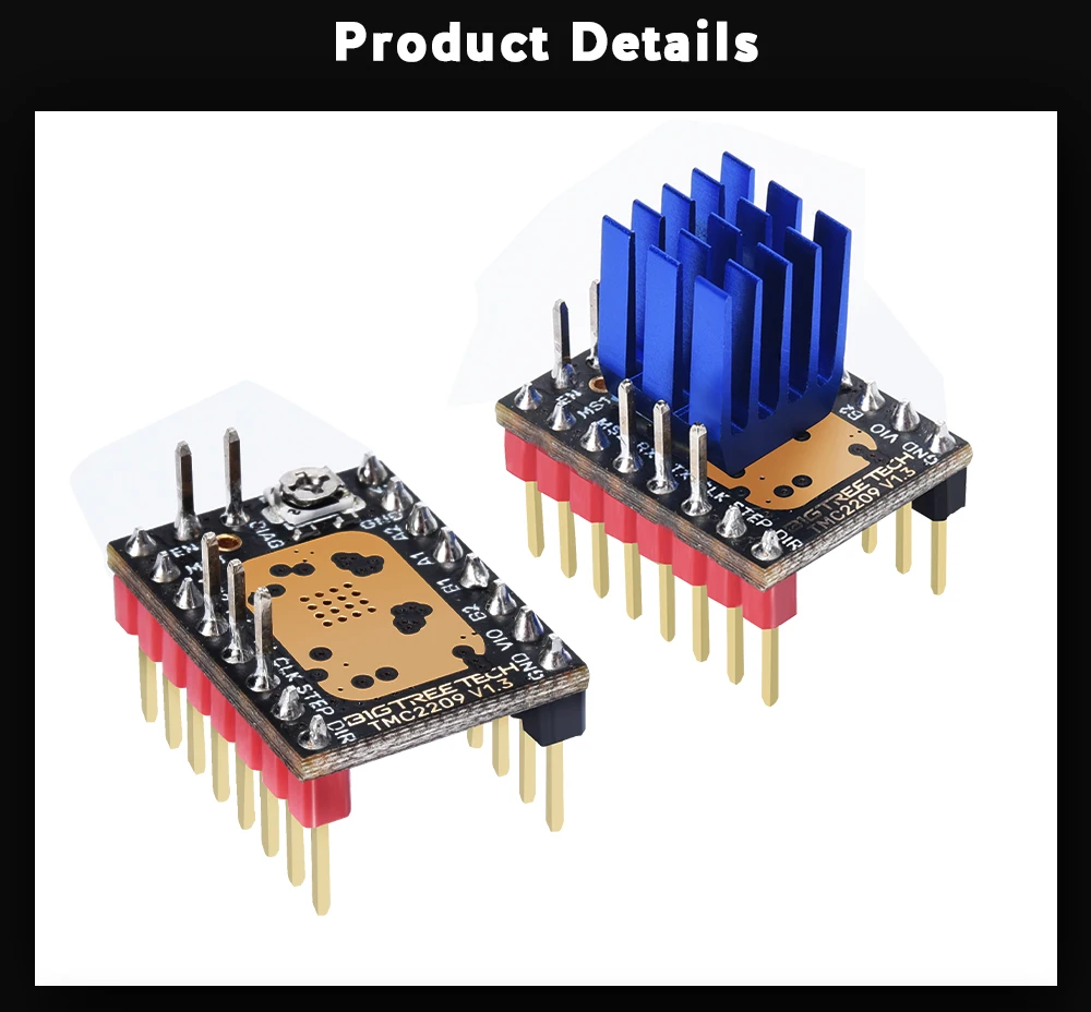 BIGTREETECH-Stepper Motor Driver, TMC2209, V1.3, UART Driver,