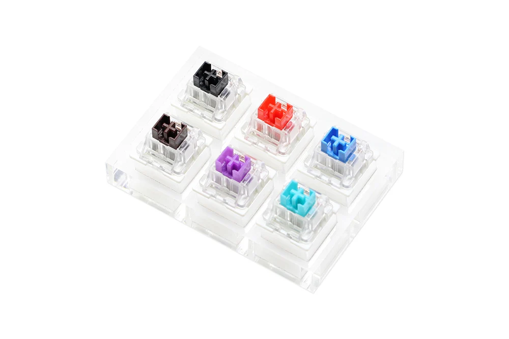 Otm Outemu Switch Tester Silencioso Linear Tátil Oceano Mar Vermelho Limão Roxo Rosa Jade Cal Pêssego Prata Panda Vermelho Silencioso Ciano - Imagem 6
