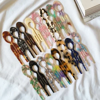 Acetate U-shaped Hairpin Female New Chinese Style Headwear