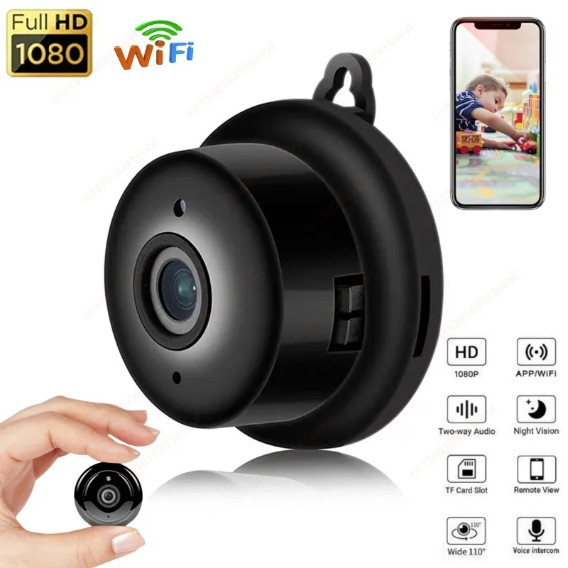 1080P HD Mini Wifi Camera Invisible Espia Cam Smart Home Security IP Webcam Remote Surveillance IR Night Vision Small Camcorder