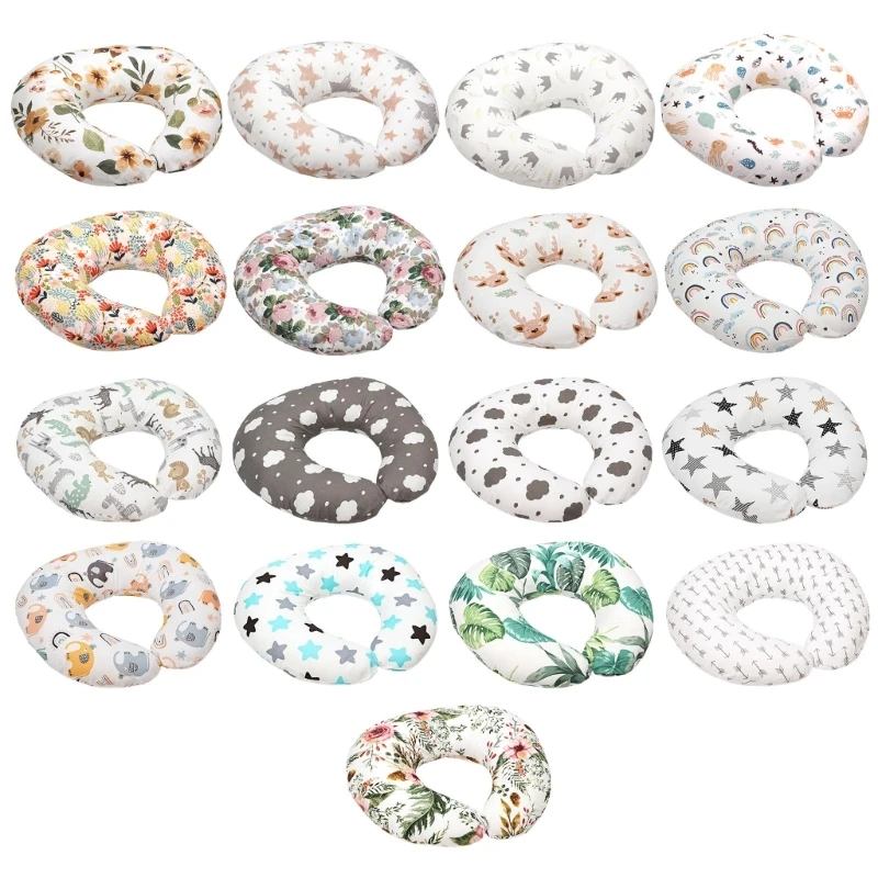 Upgrades Baby Breastfeeding Pillow with Removable Cover Ergonomic Baby Nursing Pillow Portable for Feeding Ease