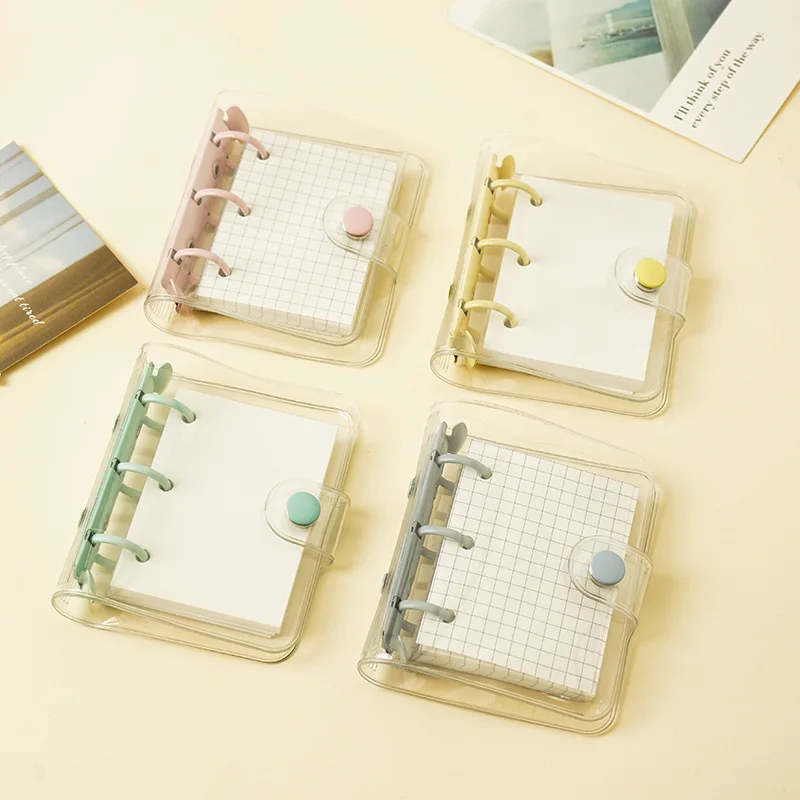 Sharkbang Full Set Kawaii 80 Sheets 3 Holes Cover Mini Loose-leaf Journal Notebook Diary Agenda Notepad School Stationery