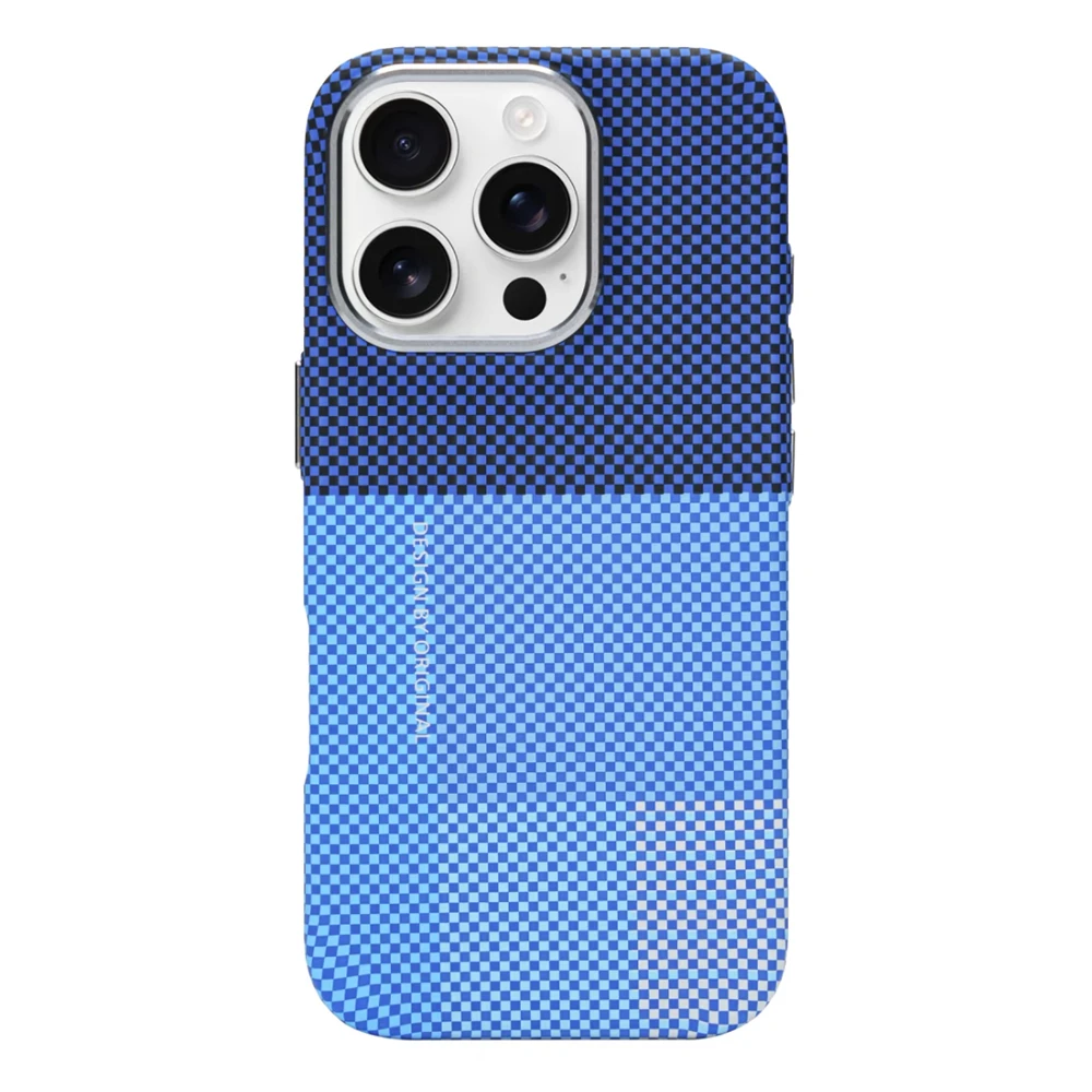Ultra Thin Carbon Fiber Relief Texture MagSafe Case with Alloy Lens - Supports Wireless Charging