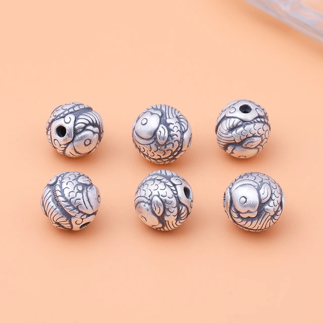 S925 Sterling Silver Ancient Gold Spacer Beads For Jewelry Making Diy  Bracelet Charms Necklace Pendant Earring DIY Accessories - AliExpress