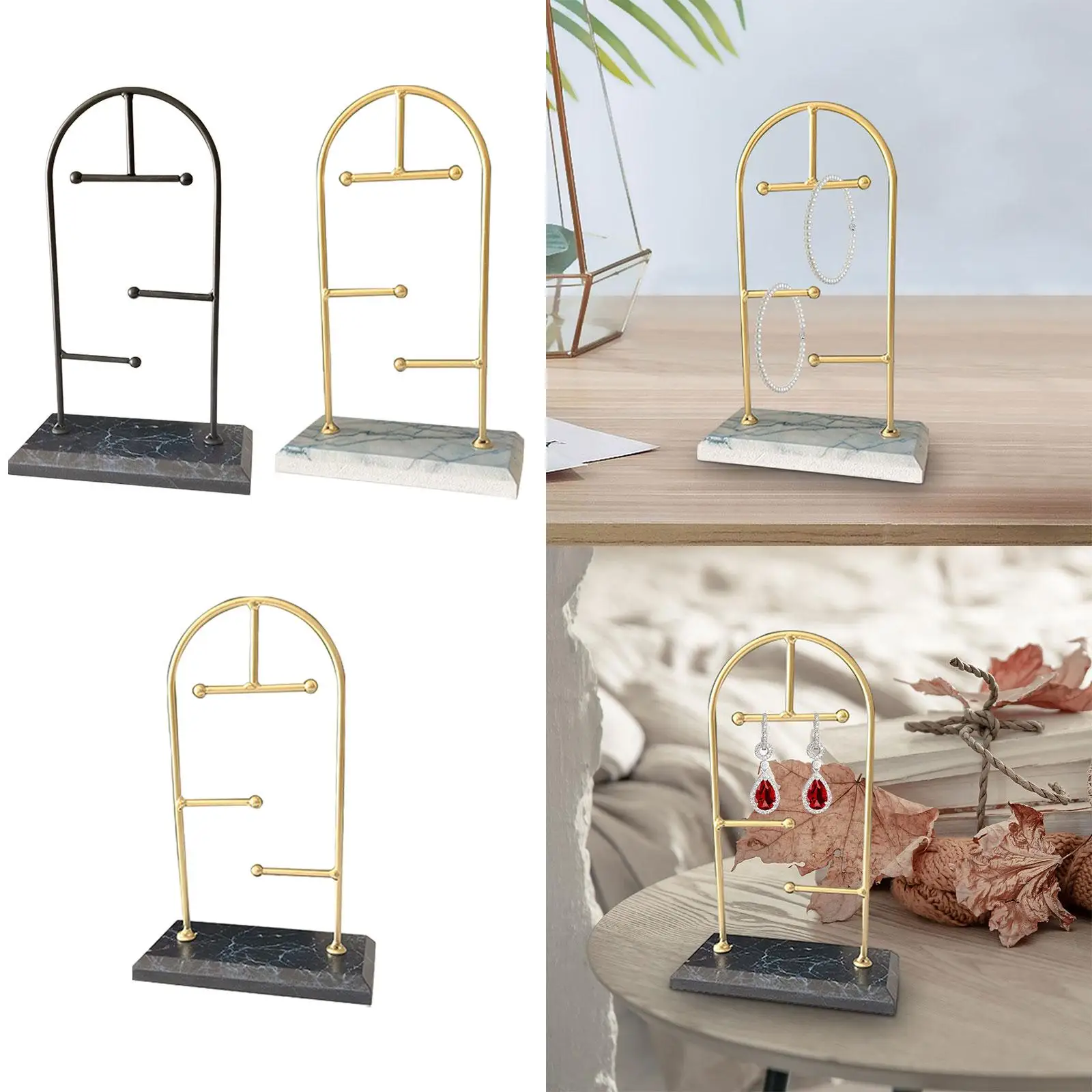Earrings Storage Rack Jewelry Organizer Ladies Rings Durable Jewelry Display Stand Necklace Holder for Tabletop Showcase Dorm