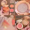 3 In 1 Matte Highlighter Blush Palette Pearly Blush Shiny Eyeshadow Multifunctional Face Makeup Palette women Cosmetics hot 4
