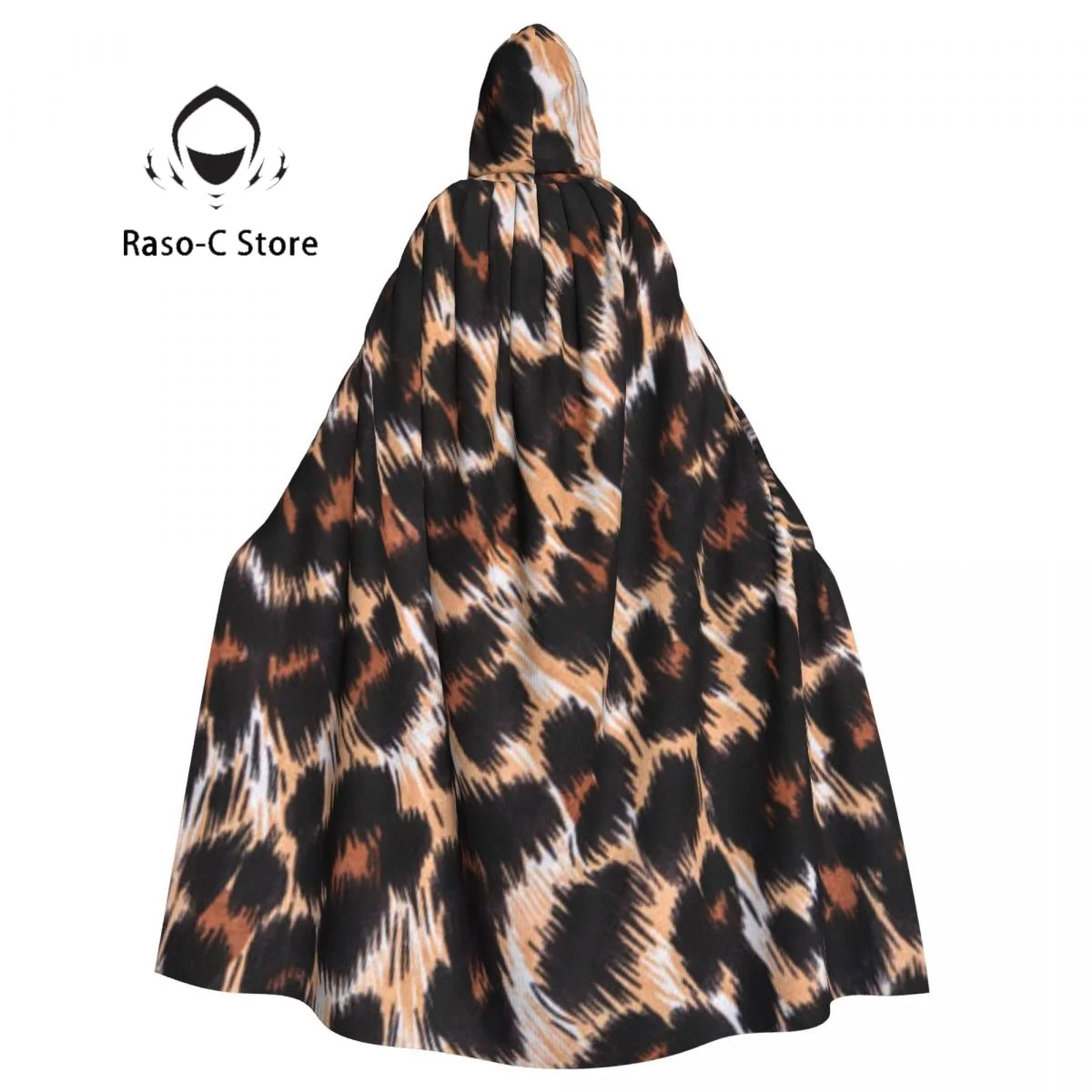 

Hooded Cloak Unisex Cloak with Hood Leopard Cloak Vampire Witch Cape Cosplay Costume