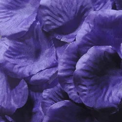 Vibrant Multicolor Silk Rose Petals for Romantic Decorations and Celebrations (Purple)