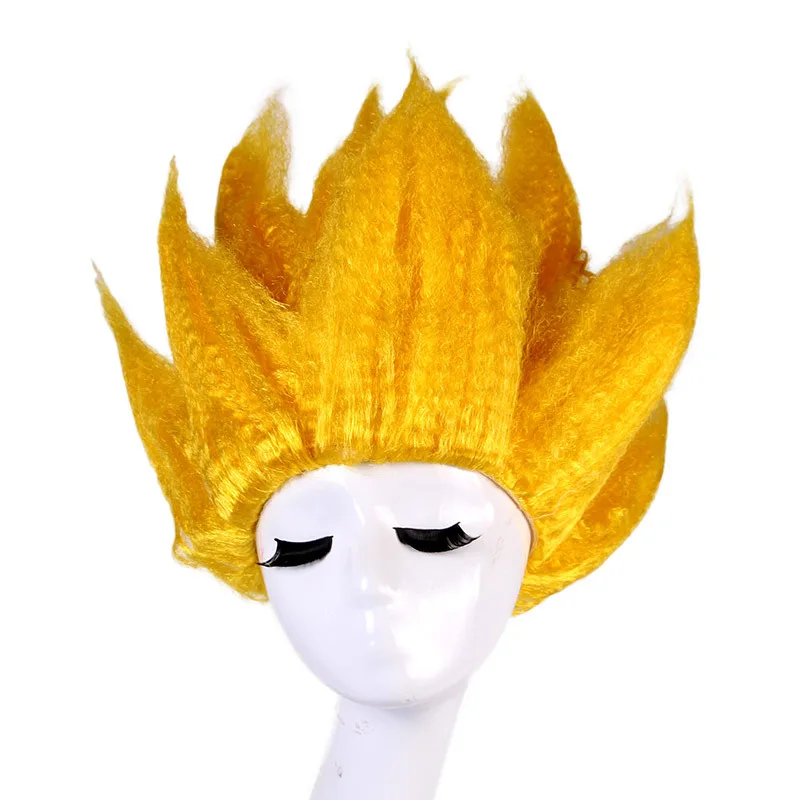 

Забавный парик для родителей и детей из аниме Super Saiyan, для детей и взрослых, реквизит для костюма Гоку из м/ф «Драконий жемчуг»