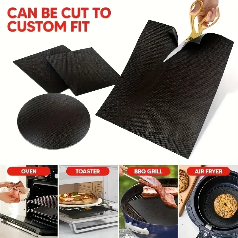 Multifunctional Grill Mat Microwave Oven Mat Grill Pan Liner Reusable Baking Accessories