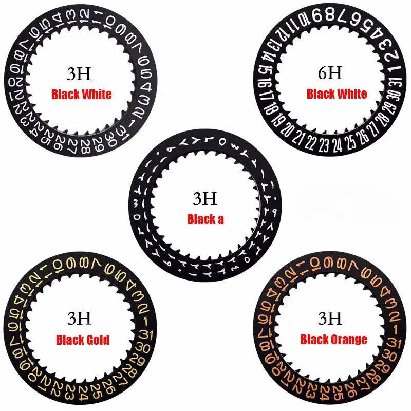 Multicolor Date Wheel Watch Calendar Disc for Versatile Clock Movements