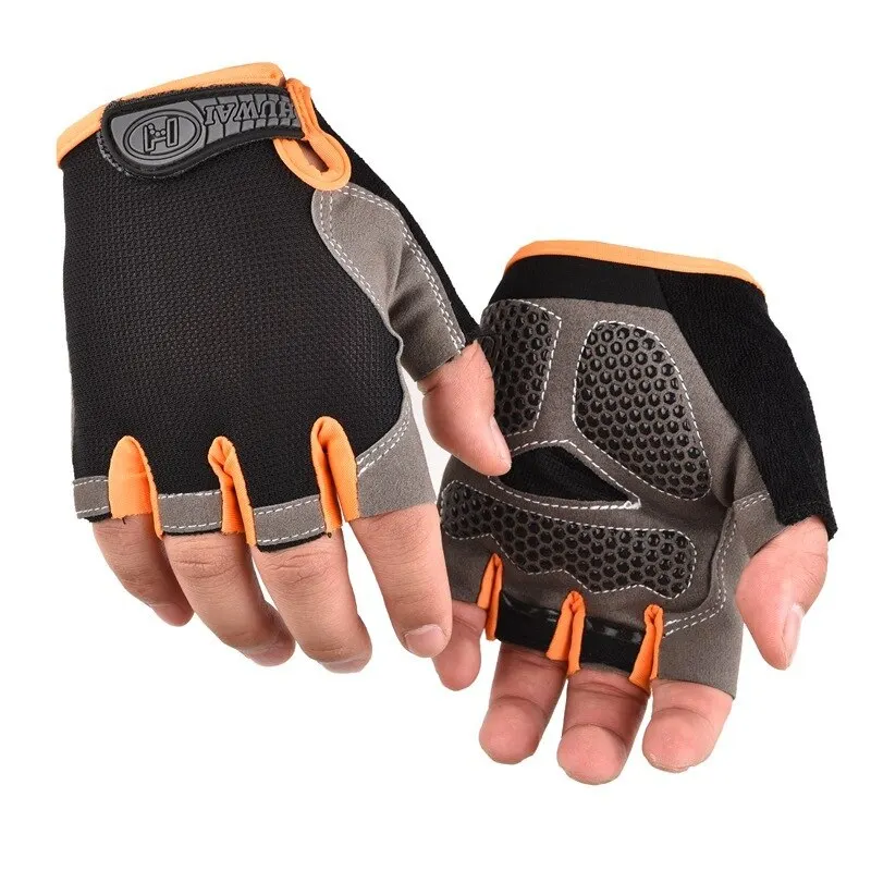 Cycling Gloves Anti Slip Shock Breathable Half Fingerless Gloves Bike Mtb Gloves Sport Mittens