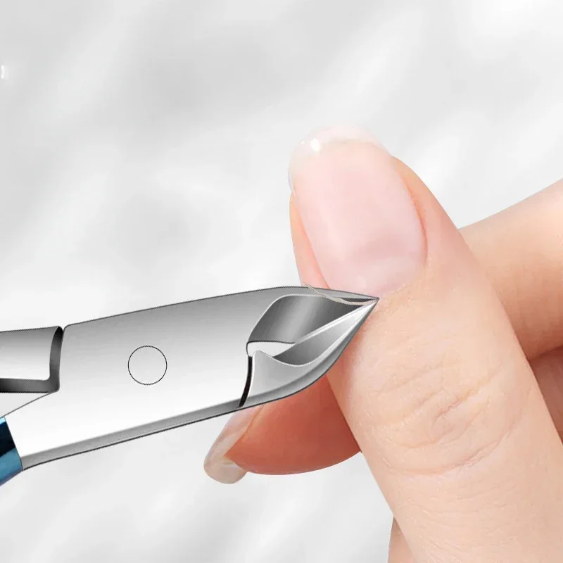 Professional Nail Clipper Cuticle Nippers For Paronychia Nail Cutters Stainless Steel Ingrown Toenail Scissors Manicure Tool