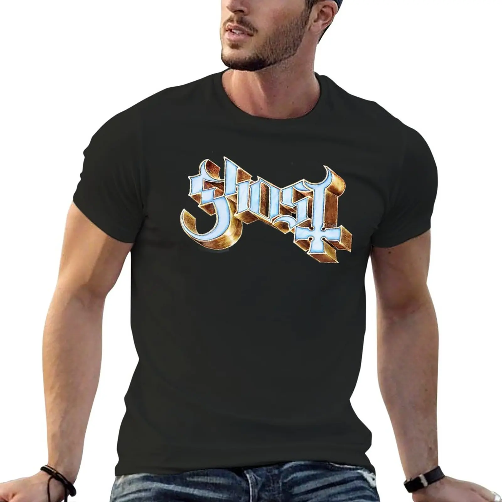 

New Ghost - Impera Logo T-Shirt boys t shirts oversized t shirt black t shirt summer tops t shirts for men pack