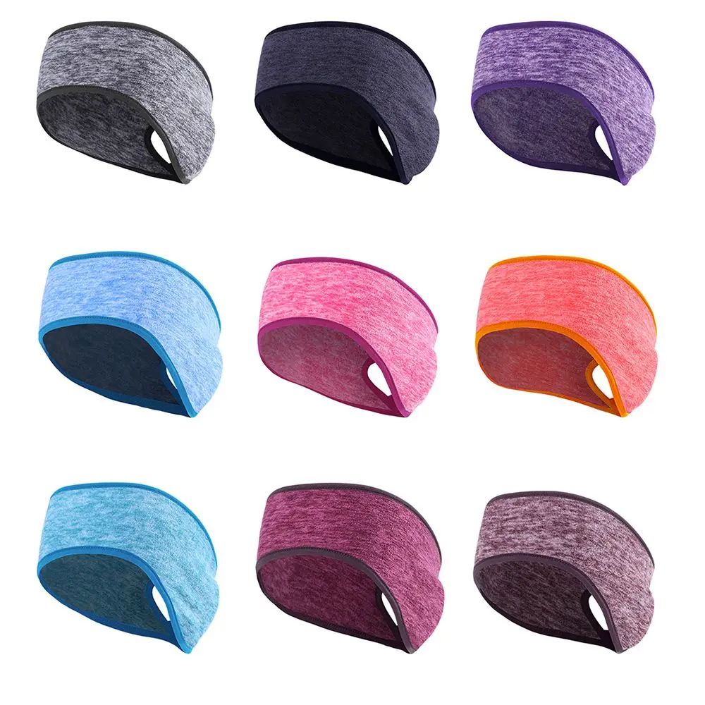 1 Pz Foulard Fleece Ear Cover Hair Sweat Winter Sweatband Ear Warmer Running Fascia Coda Di Cavallo Fascia