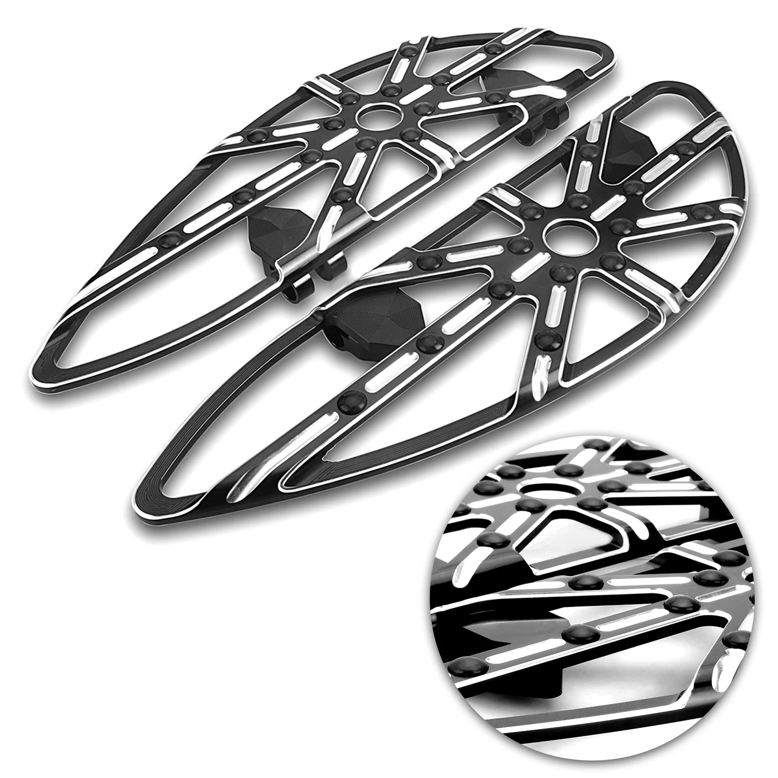

Черные подножки с манометром для harley FLHX Street Glide floorboards Touring Softail Dyna Road King Tri Glide Ultra