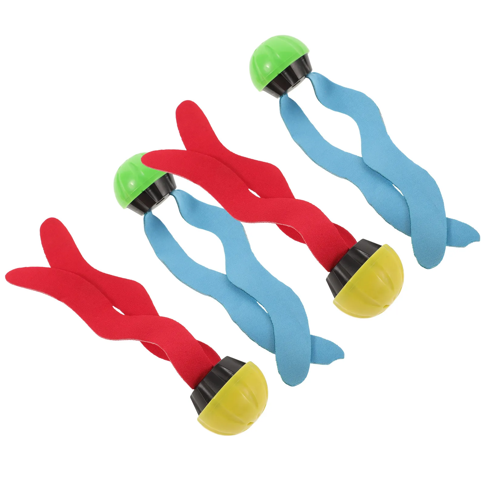 4Pcs 다이빙 해초 풀 다이빙 액세서리 어린이를위한 다채로운 휴대용 재미 세트 수영장 게임 가족 야외 엔터테인먼트