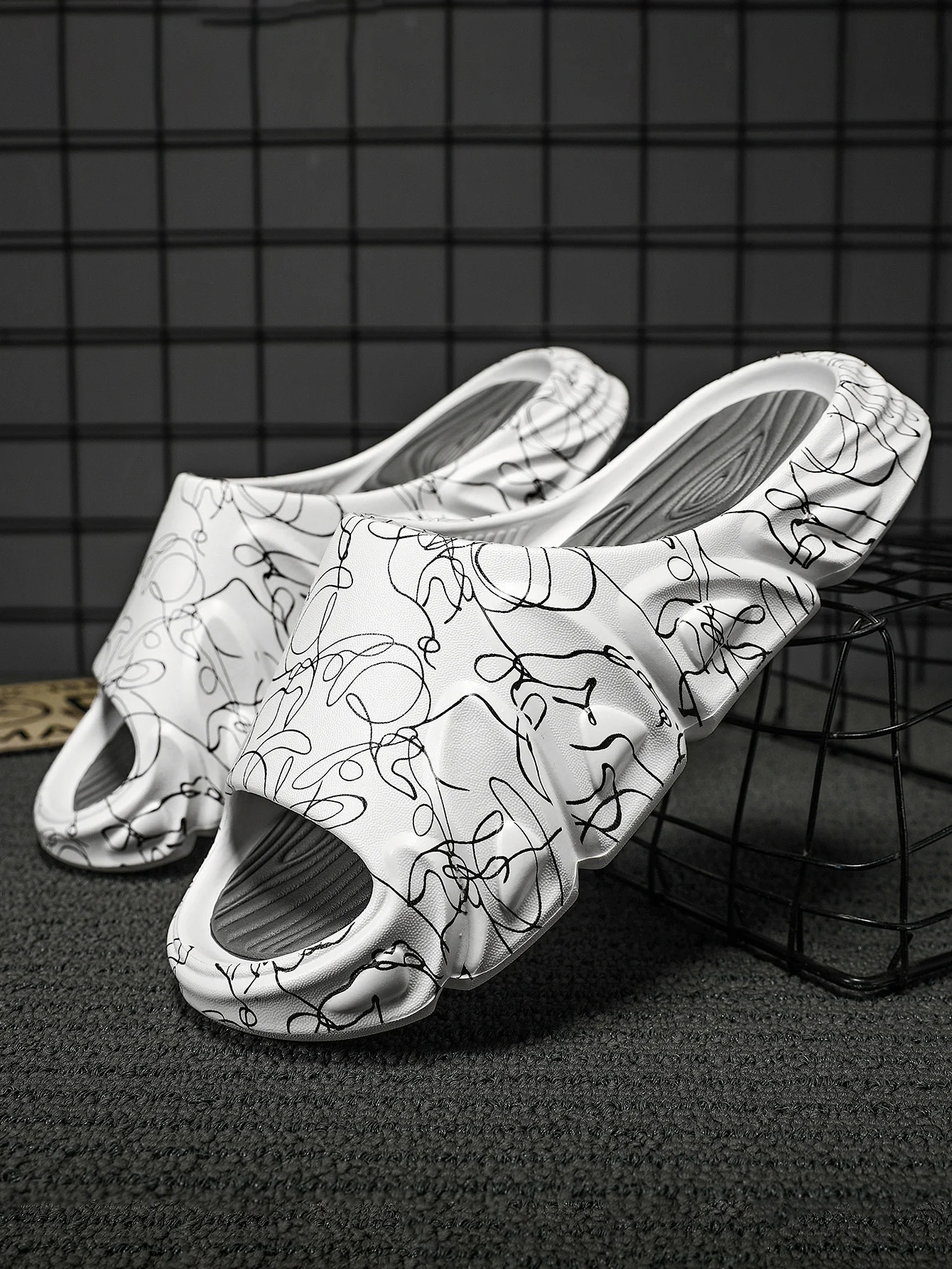 Pánské pantofle s protiskluzovou podrážkou, měkká pěnová, s tlustou podrážkou, pro vnitřní použití_voghion.com