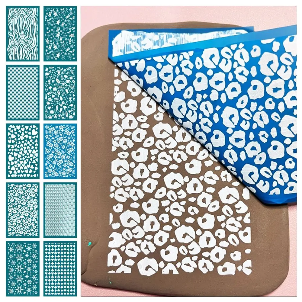 

Modeling Clay Kit Polymer Clay Stencils Silk Screen Stencils Polymer Clay Silk Screen Boho Stencil Clay Silk Screen