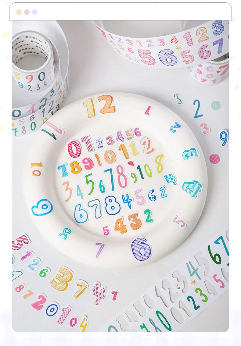 200 cm/Rolle, niedliche Cartoon-Etiketten mit englischen Schriftzügen, Herstellung von Klebeband, Tagebuchaufkleber, DIY-Scrapbook-Aufkleber, Dekor, mobiler Planer, koreanisches Briefpapier – Detail 11