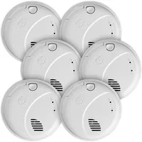 SMCO100V-AC, Interconnect Hardwire Combination Smoke & Carbon Monoxide Alarm with Battery Backup and Voice & Location Alerts 1