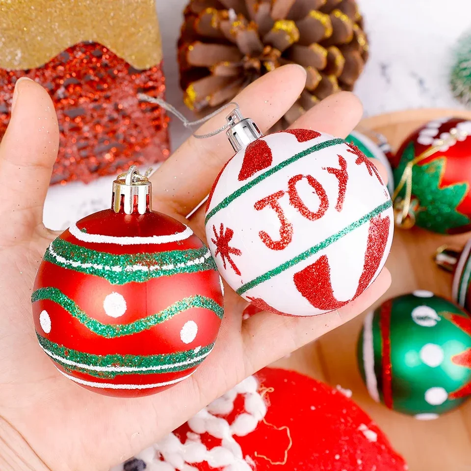 Set Di 44 Ornamenti Di Lusso Per Palline Di Natale Con Cordino Per La Decorazione Dell'albero Di Natale, Mini Palla Da Festival Infrangibile | SHEIN ALIA